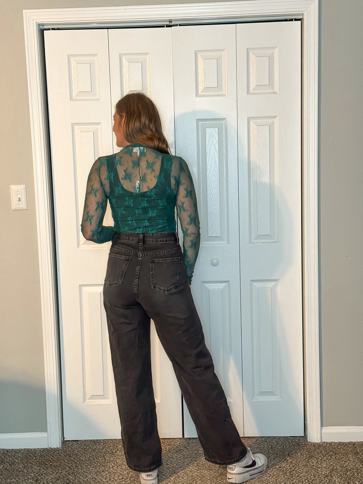 Fall Florals Mesh Top