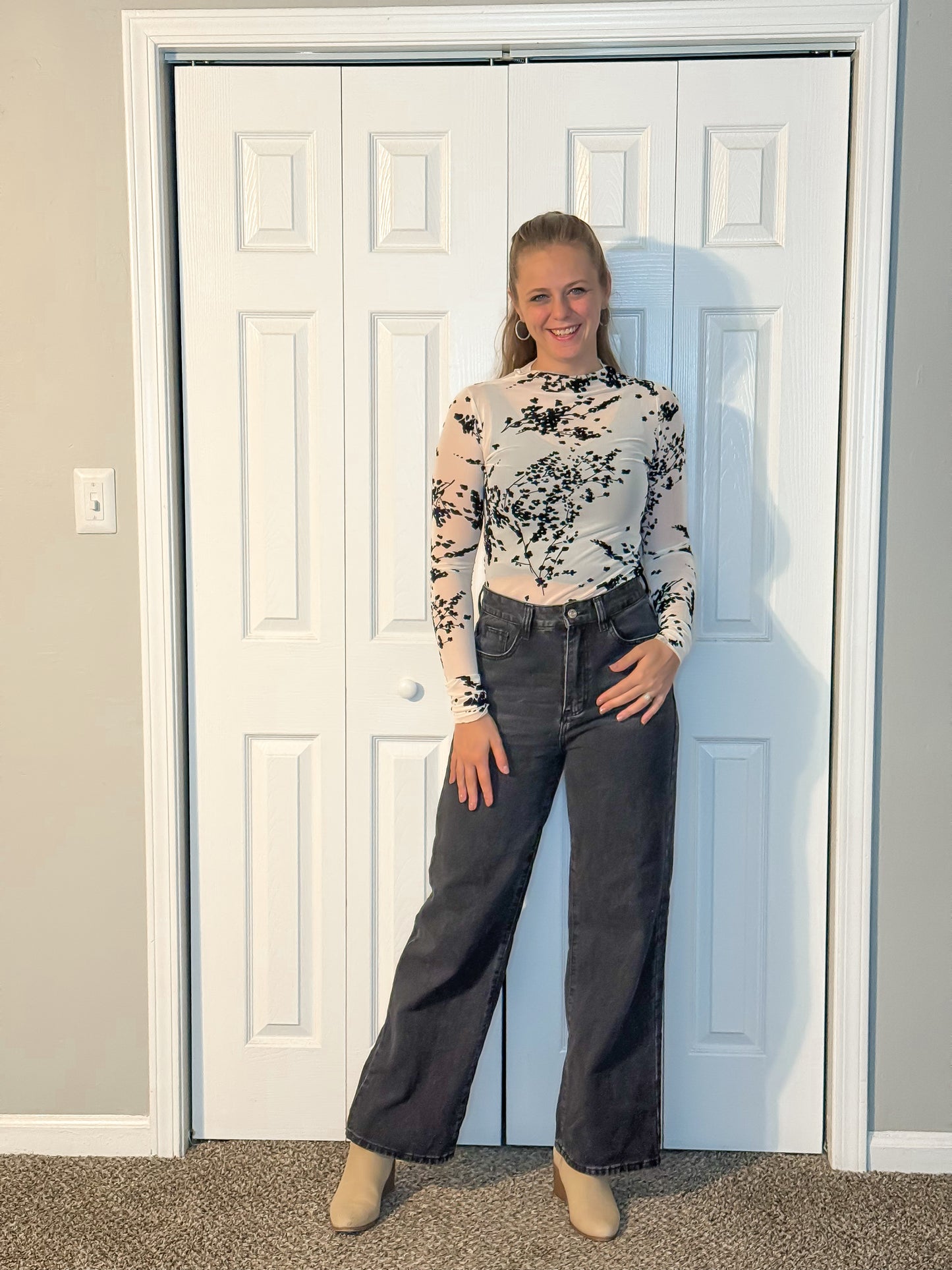 Ivory Harvest Mesh Top