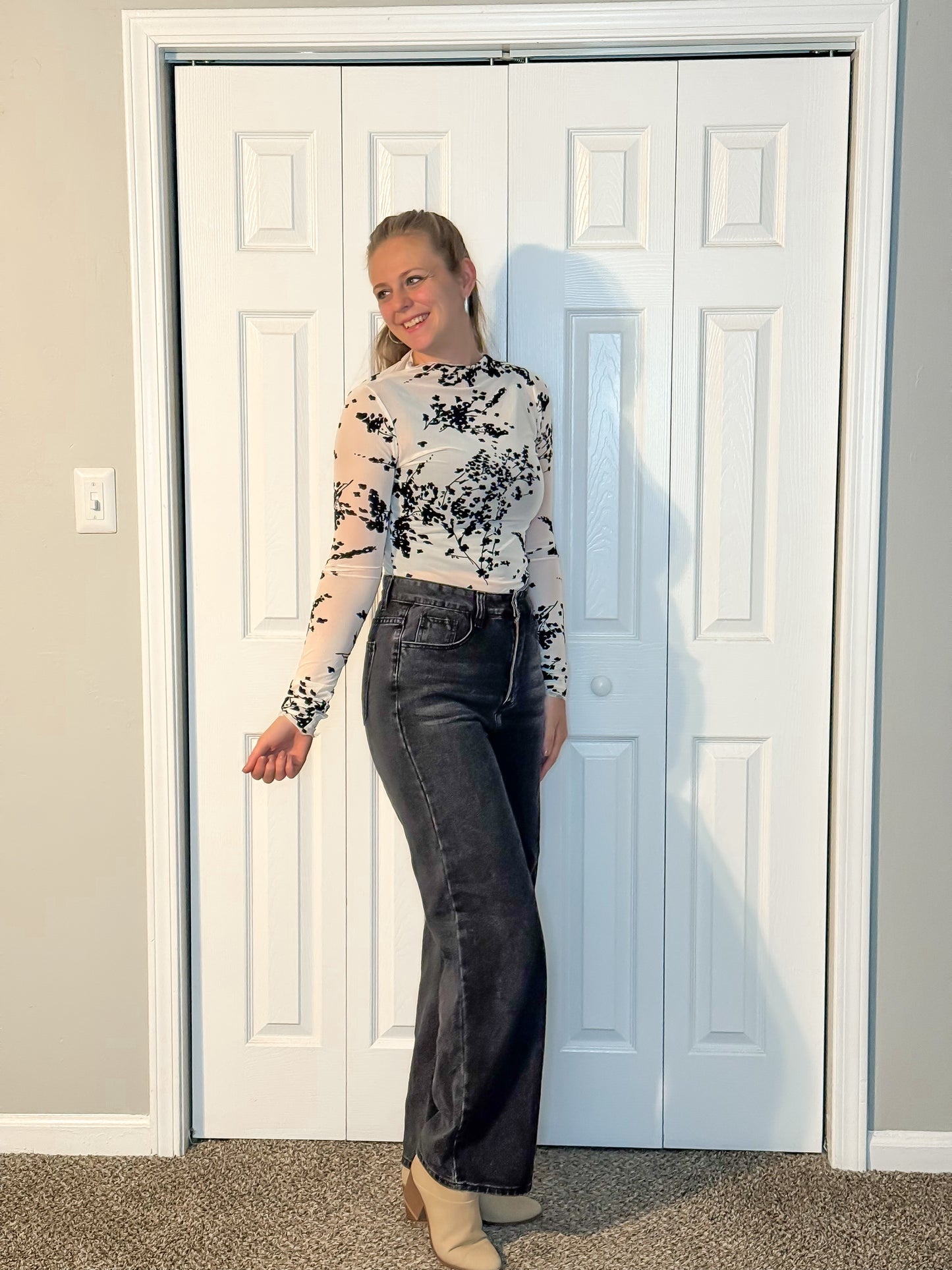 Ivory Harvest Mesh Top