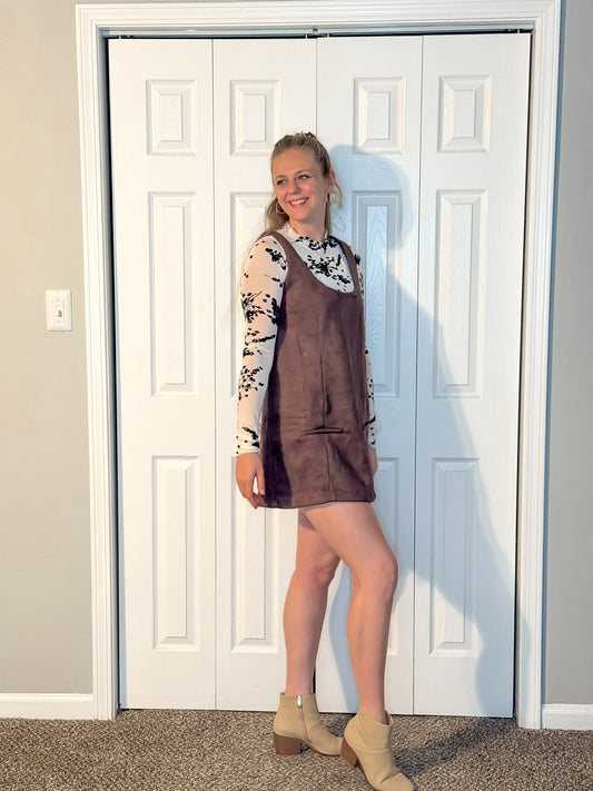 Chai Latte Suede Dress