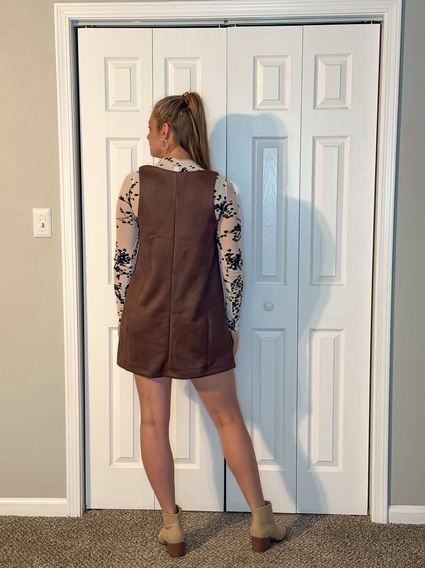 Chai Latte Suede Dress