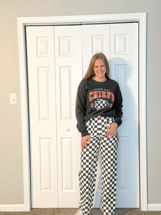 Checkered Kansas City Sweatshirt