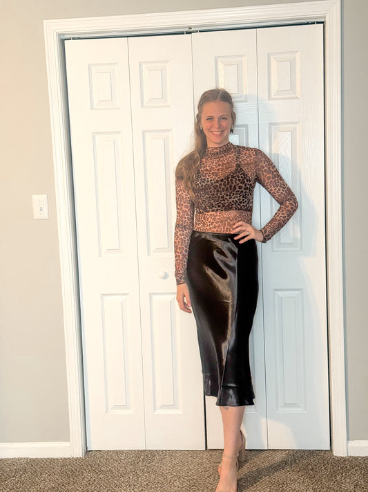 Wild Thing Cheetah Mesh Top