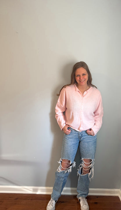 Sweeheart Pink Cardigan