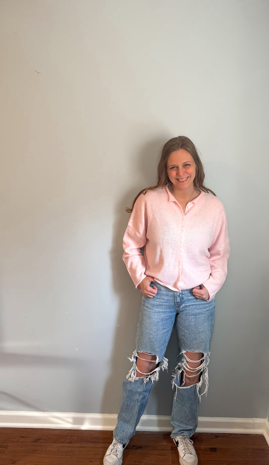 Sweeheart Pink Cardigan