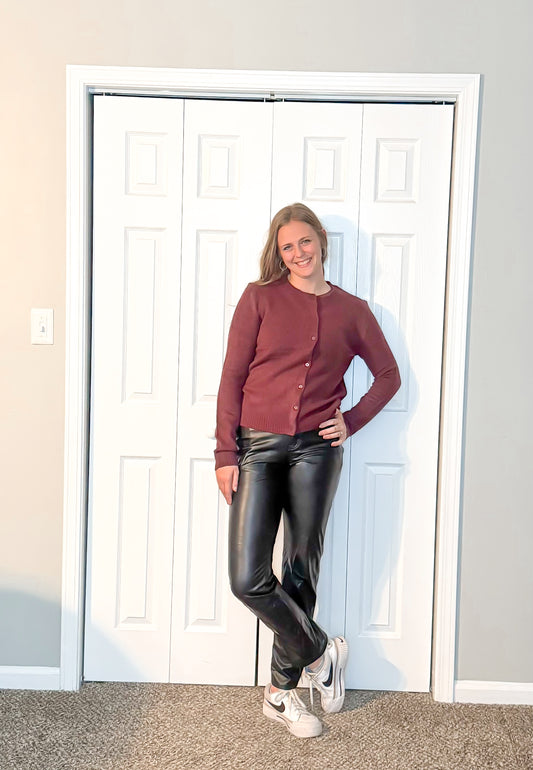Dark Cherry Cardigan