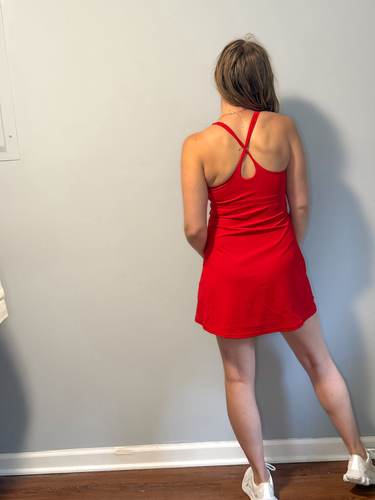 Crimson Court Tennis Dress
