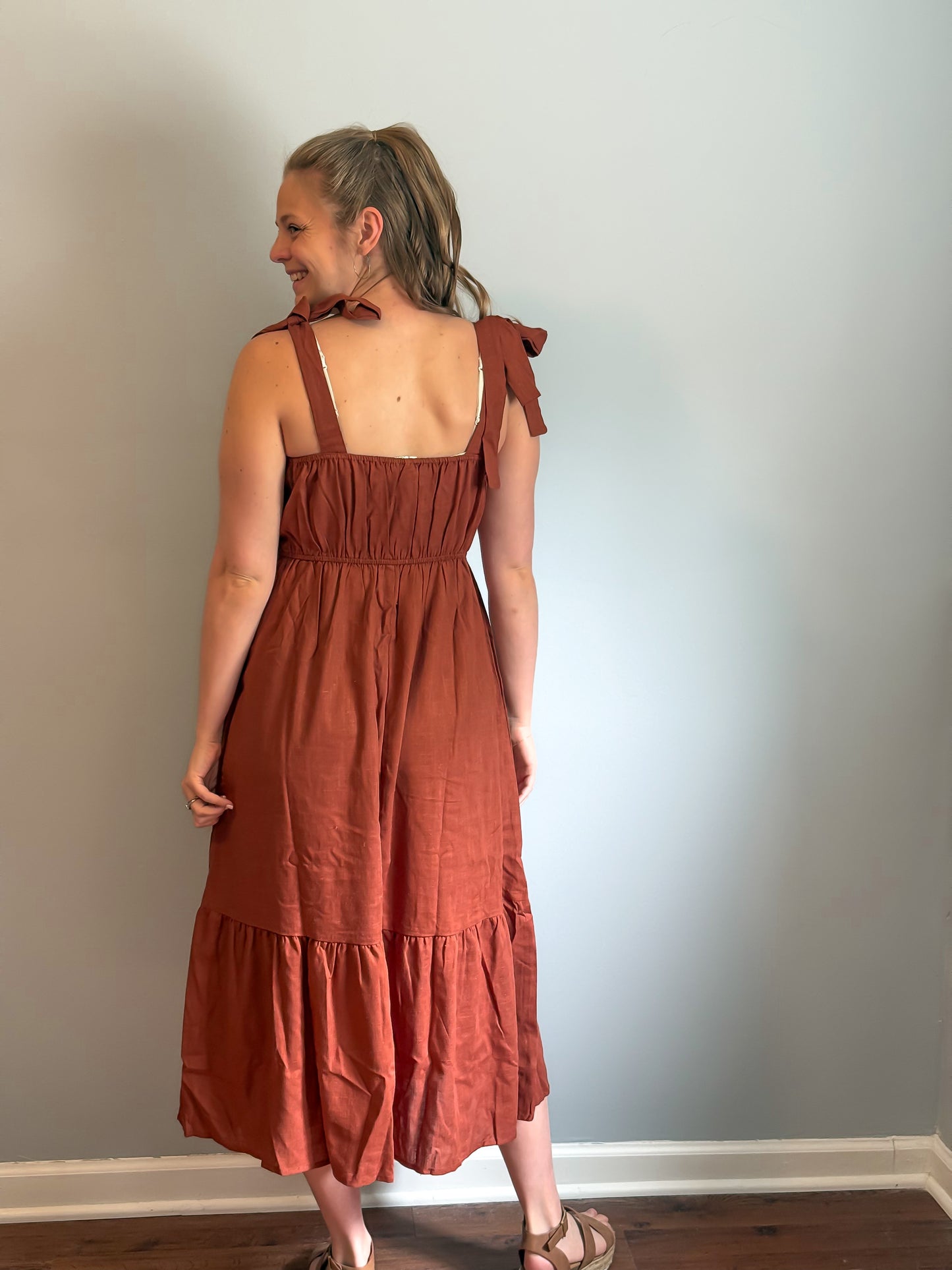 Mocha Petals Dress