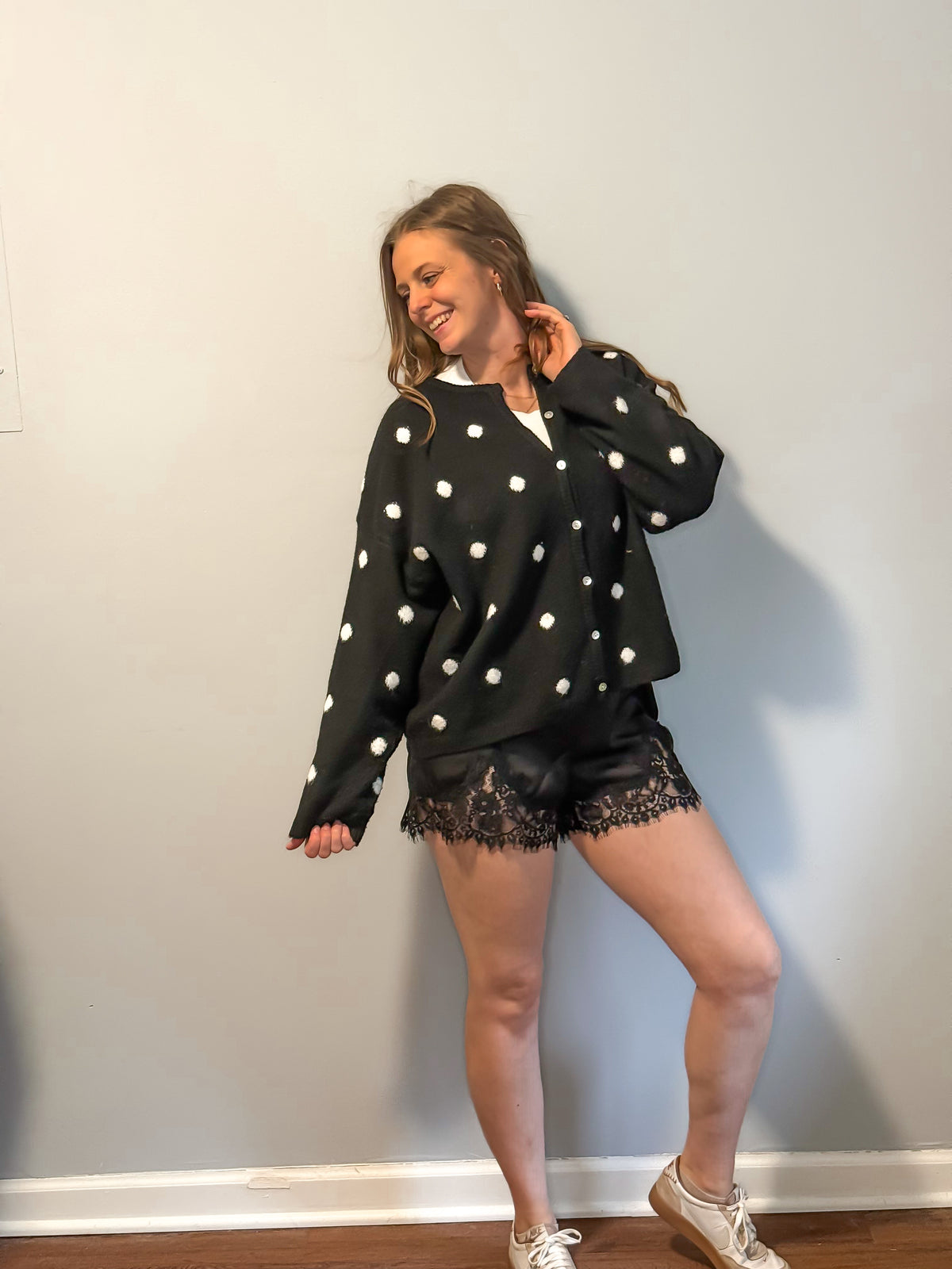 Dotted After Dark Cardigan