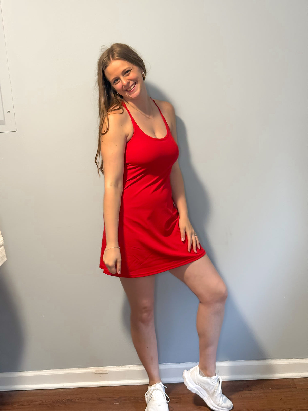 Crimson Court Tennis Dress