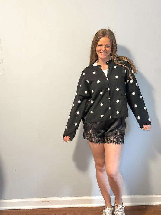 Dotted After Dark Cardigan