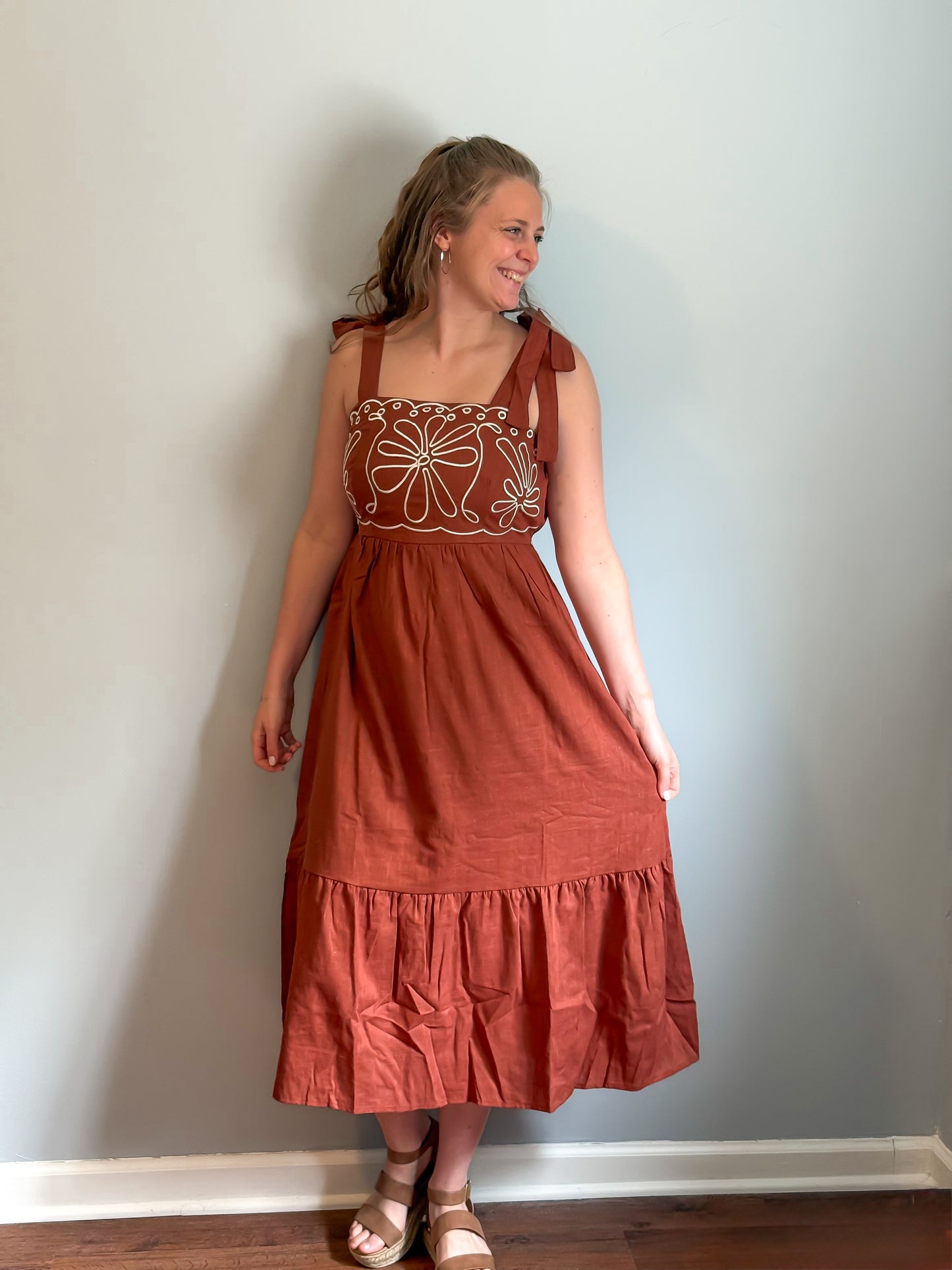 Mocha Petals Dress