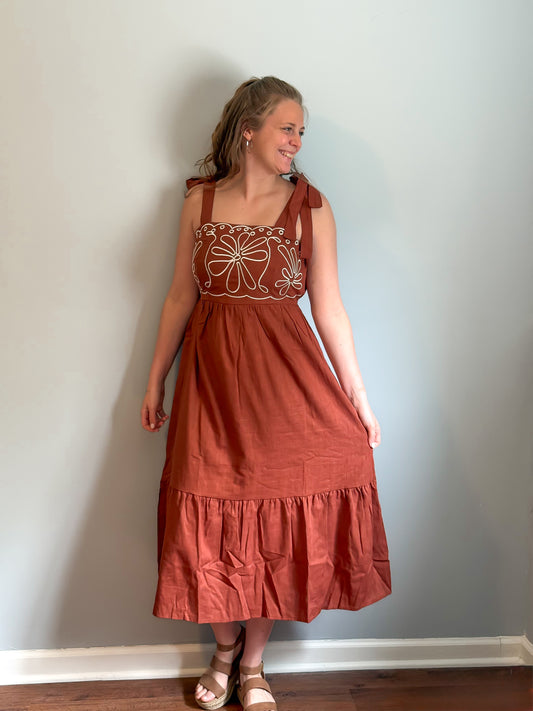 Mocha Petals Dress