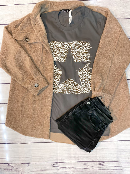 Star Leopard Tee