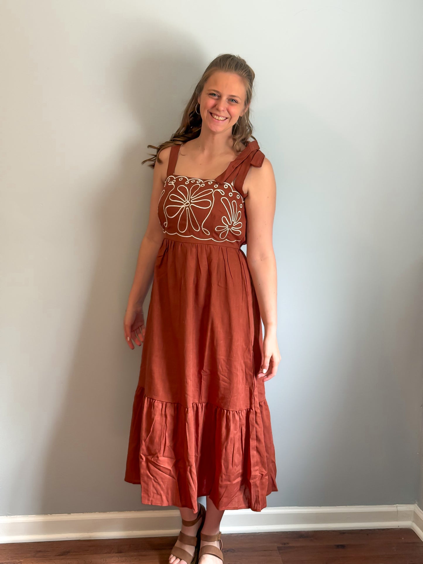 Mocha Petals Dress