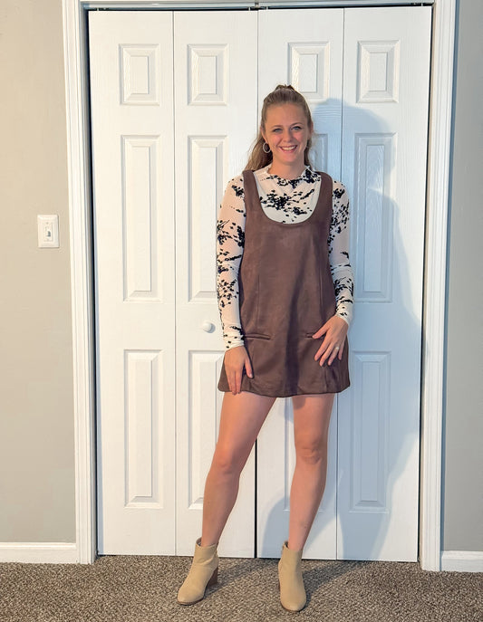 Chai Latte Suede Dress