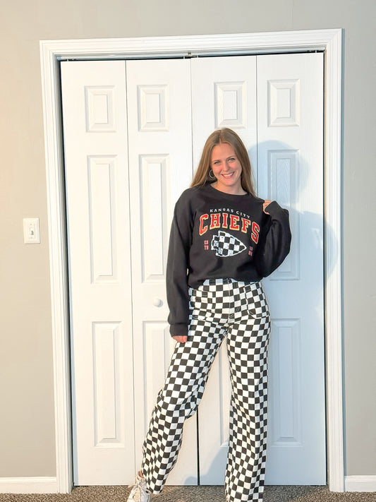 Checkered Kansas City Sweatshirt