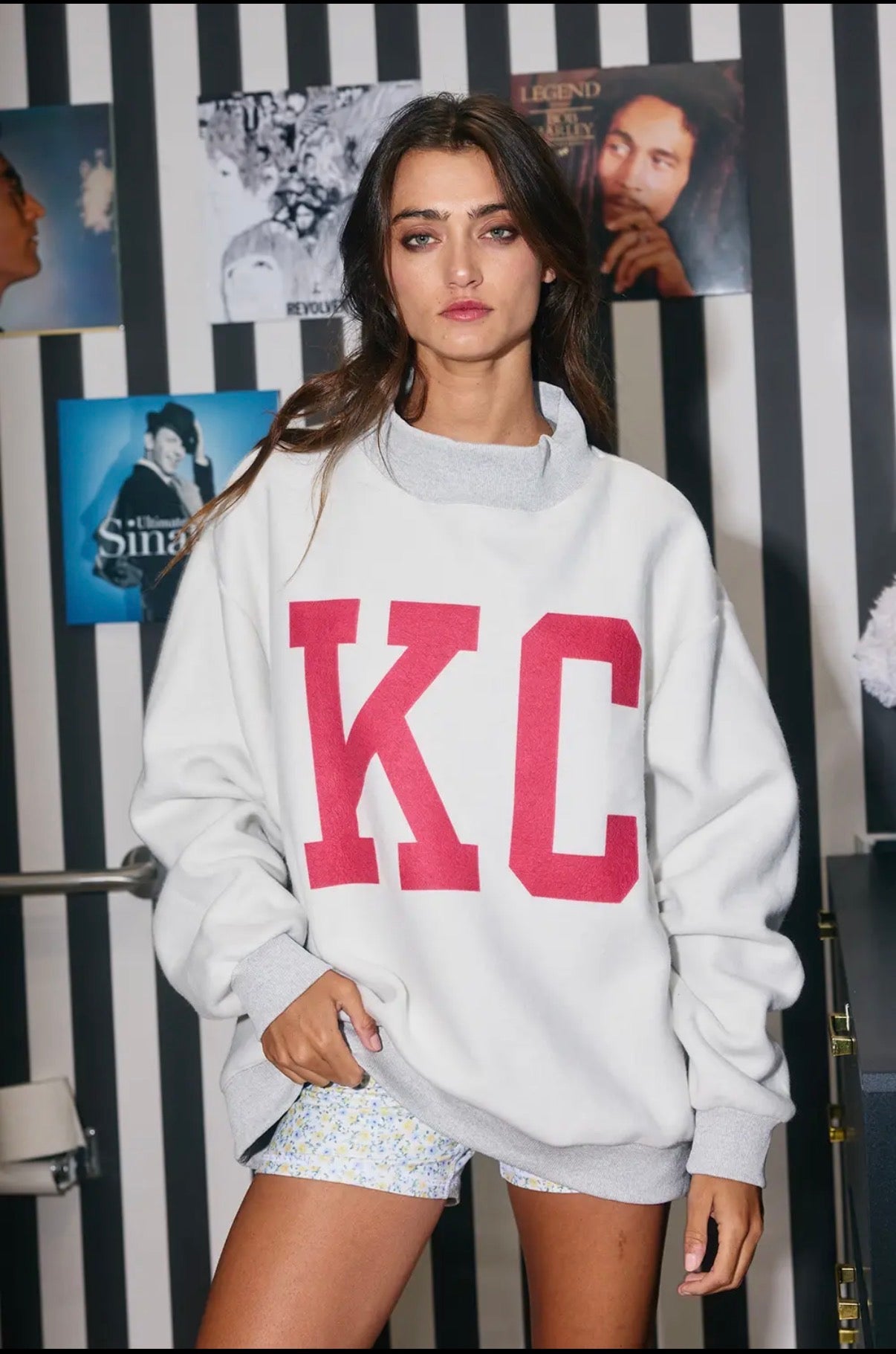 KC Mock Neck Sweatshirt