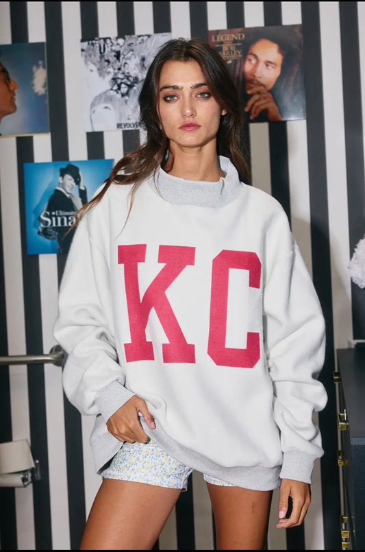 KC Mock Neck Sweatshirt