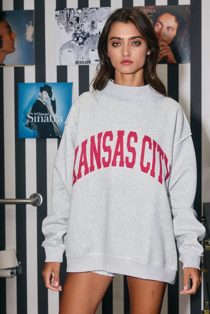 KC Mock Neck Sweatshirt