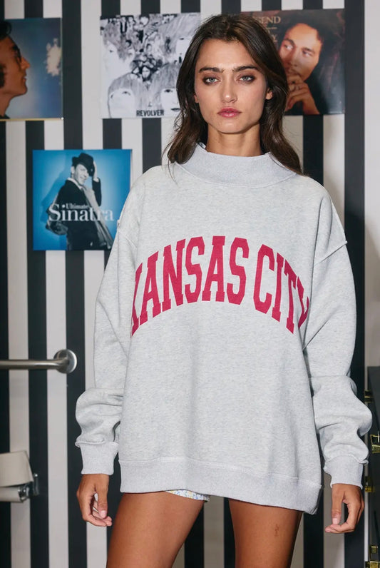 KC Mock Neck Sweatshirt